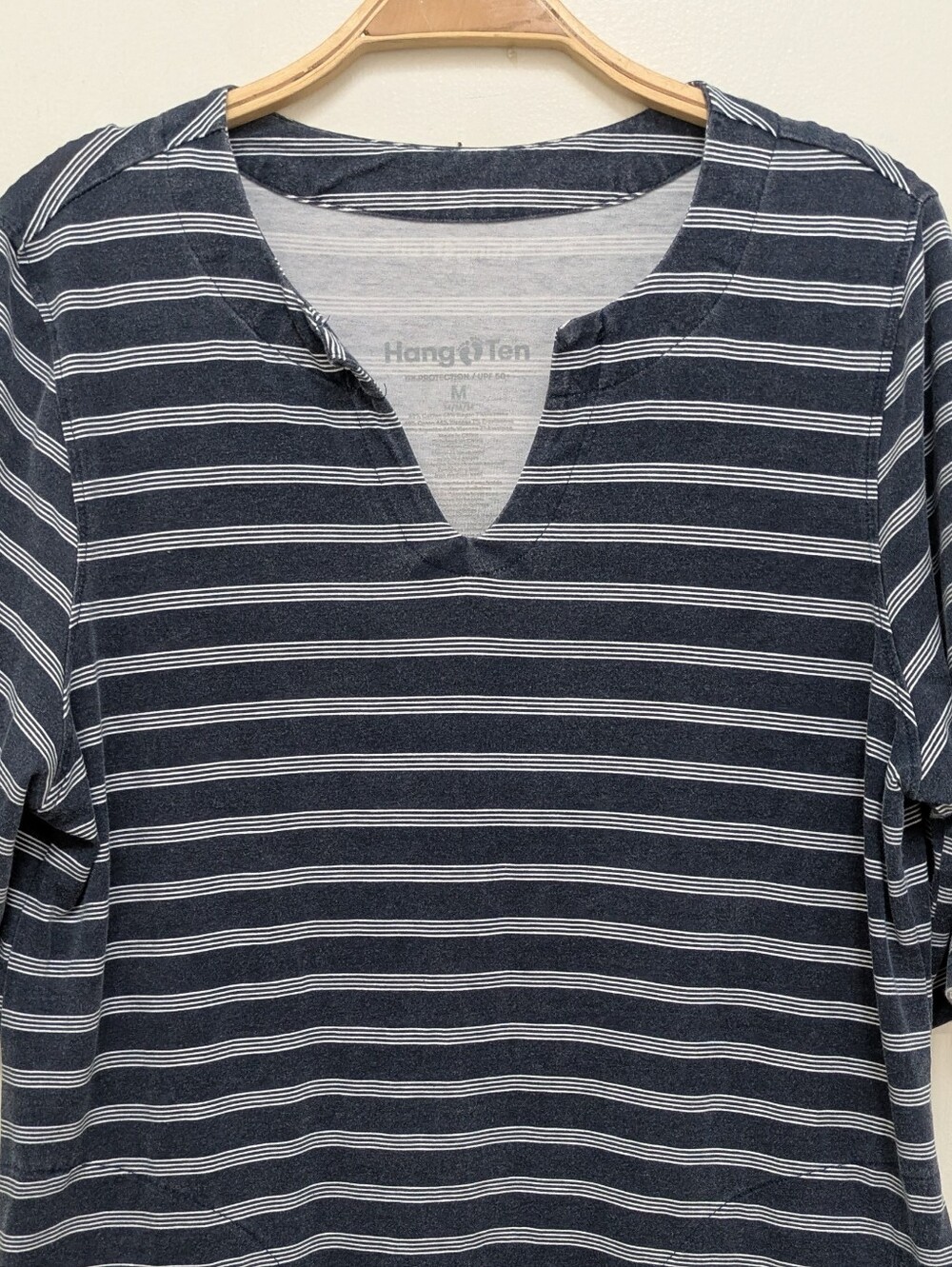 Hang 10 Striped Pullover Casual Beach Summer Dress UPF 50 Medium - Picture 5 of 8